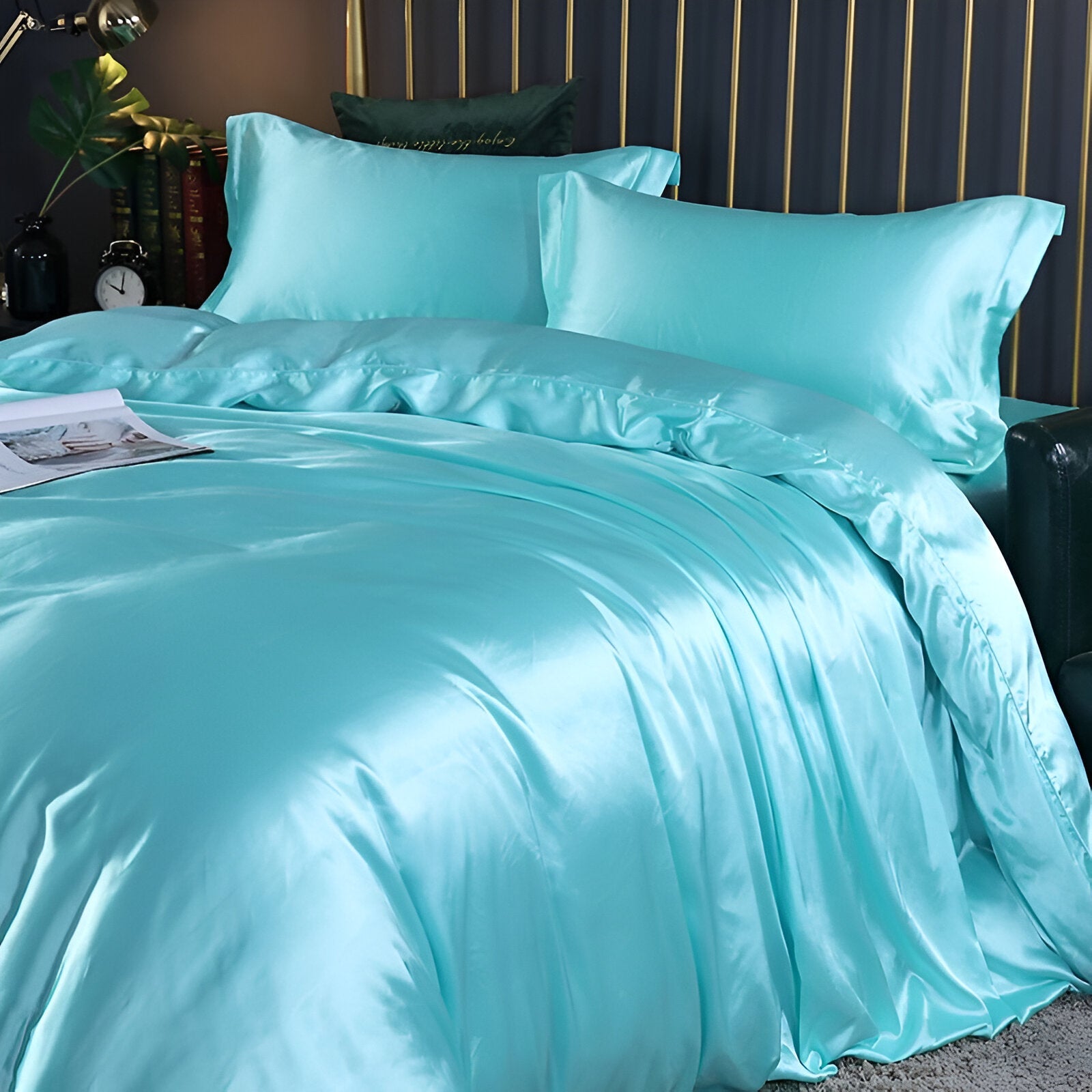 Lavender Duvet Cover Set — Silky-Soft 3-Piece Bedroom Ensemble — Lifestyle 3