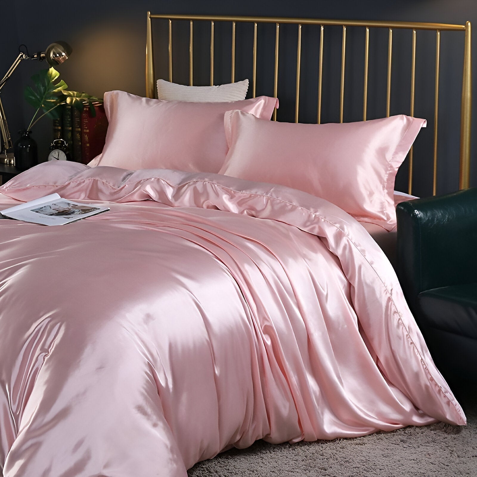 Lavender Duvet Cover Set — Silky-Soft 3-Piece Bedroom Ensemble — Lifestyle 7