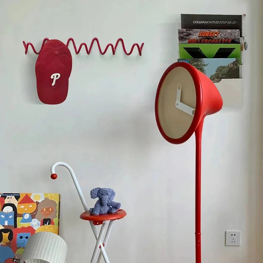Wrought Iron Wall Hooks — Modern Wave-Design Coat Rack — Lifestyle 2