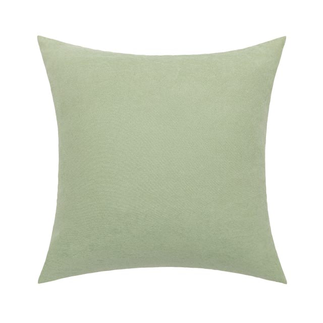 Linen Leaves Embroidery Cushion Cover — Embroidered Leaf Motif for Calm Bedroom Layering — Lifestyle 7