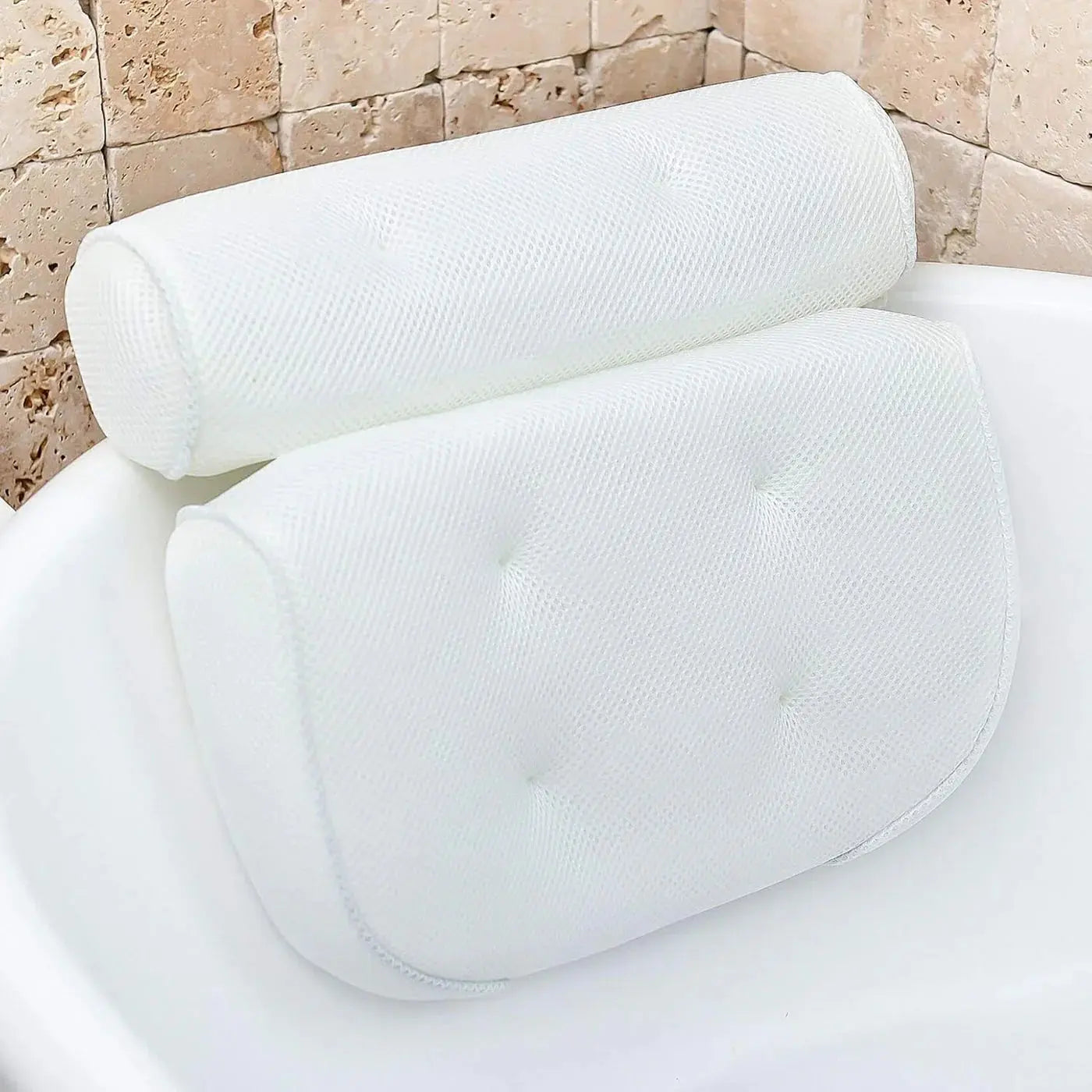 Luxurious White Bath Pillow for Relaxation and Comfort in Your Spa Experience — Lifestyle 7