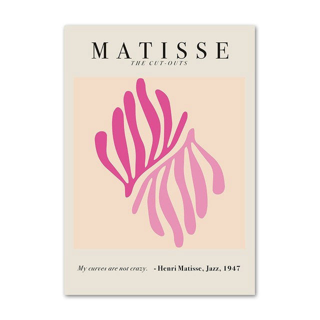 Matisse Purple Cut Outs Canvas Posters — Considered Home Styling — Lifestyle 2
