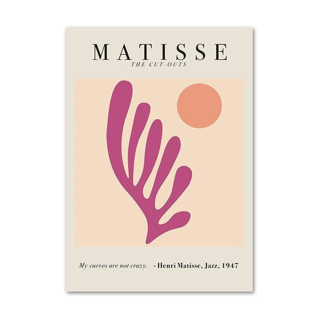 Matisse Purple Cut Outs Canvas Posters — Considered Home Styling — Lifestyle 4