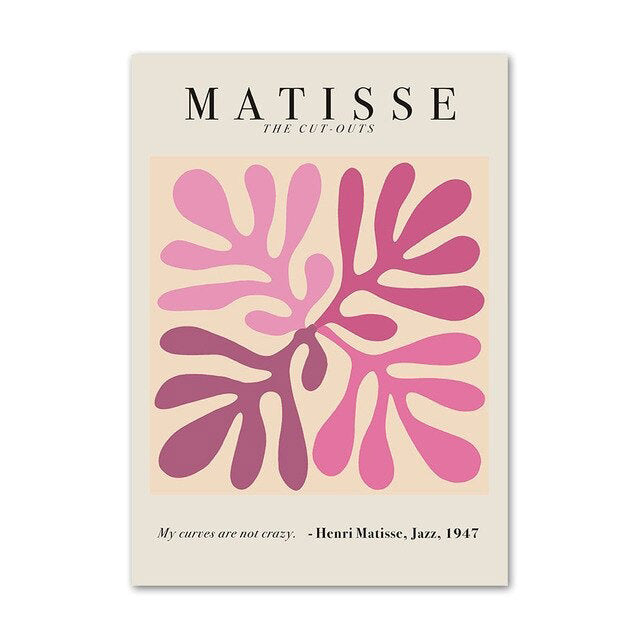 Matisse Purple Cut Outs Canvas Posters — Considered Home Styling — Lifestyle 6