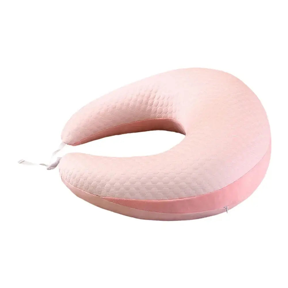 Compact Arm Support Pillow for Comfortable Reading, Crocheting, and Playing - Available in Green, Grey, Pink — Lifestyle 10
