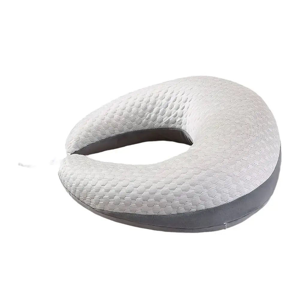 Compact Arm Support Pillow for Comfortable Reading, Crocheting, and Playing - Available in Green, Grey, Pink — Lifestyle 9