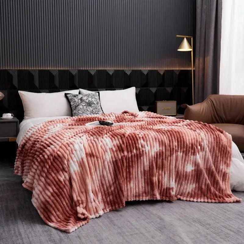 Brushed Flannel Fleece Blanket — Lifestyle 4