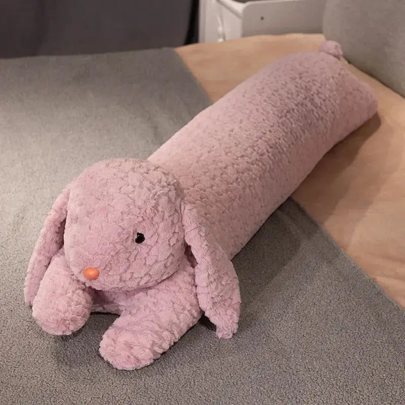 Large Rabbit Body Pillow for Comfort and Support in Dog-Brown, Rabbit-White, Rabbit-Purple, Dog-White – 90cm & 120cm Sizes —