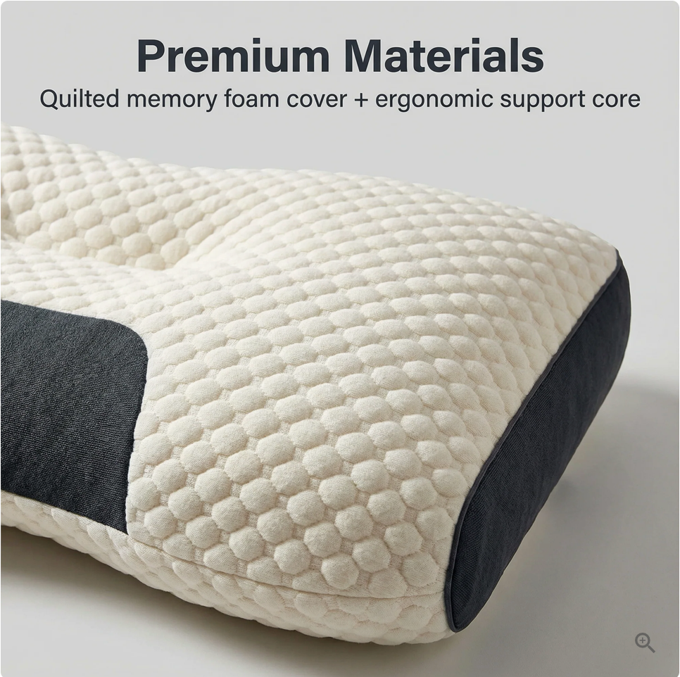 Ergonomic Pillow 2.0 — Align Your Spine, Sleep Deeply