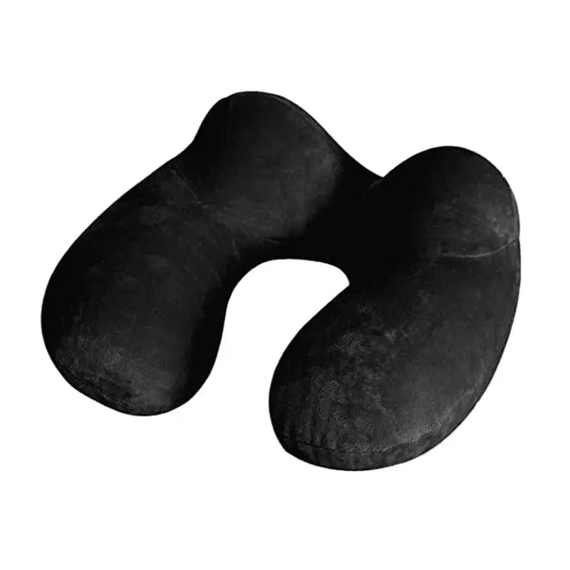 U-Shape Air Inflatable Travel Pillow for Comfortable Sleep – Available in Grey, Navy Blue, Black, and Pink — Lifestyle 5