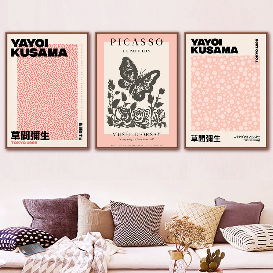 Peachy Themed Art Canvas Posters — Considered Home Styling — Lifestyle 1