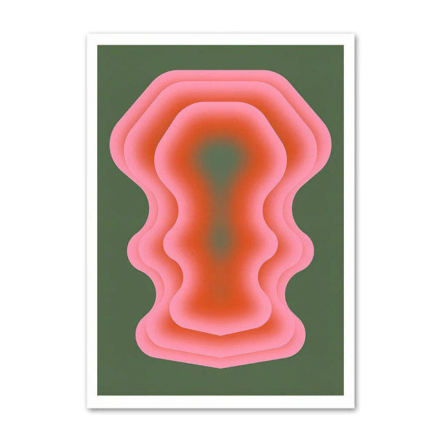 Abstract Waves Canvas Posters — Considered Home Styling — Lifestyle 3