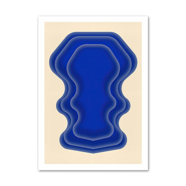 Abstract Waves Canvas Posters — Considered Home Styling — Lifestyle 6