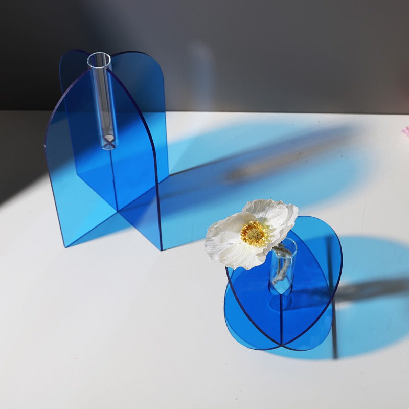 Acrylic X Modern Vase — Decorative Vase for Considered Styling — Lifestyle 3