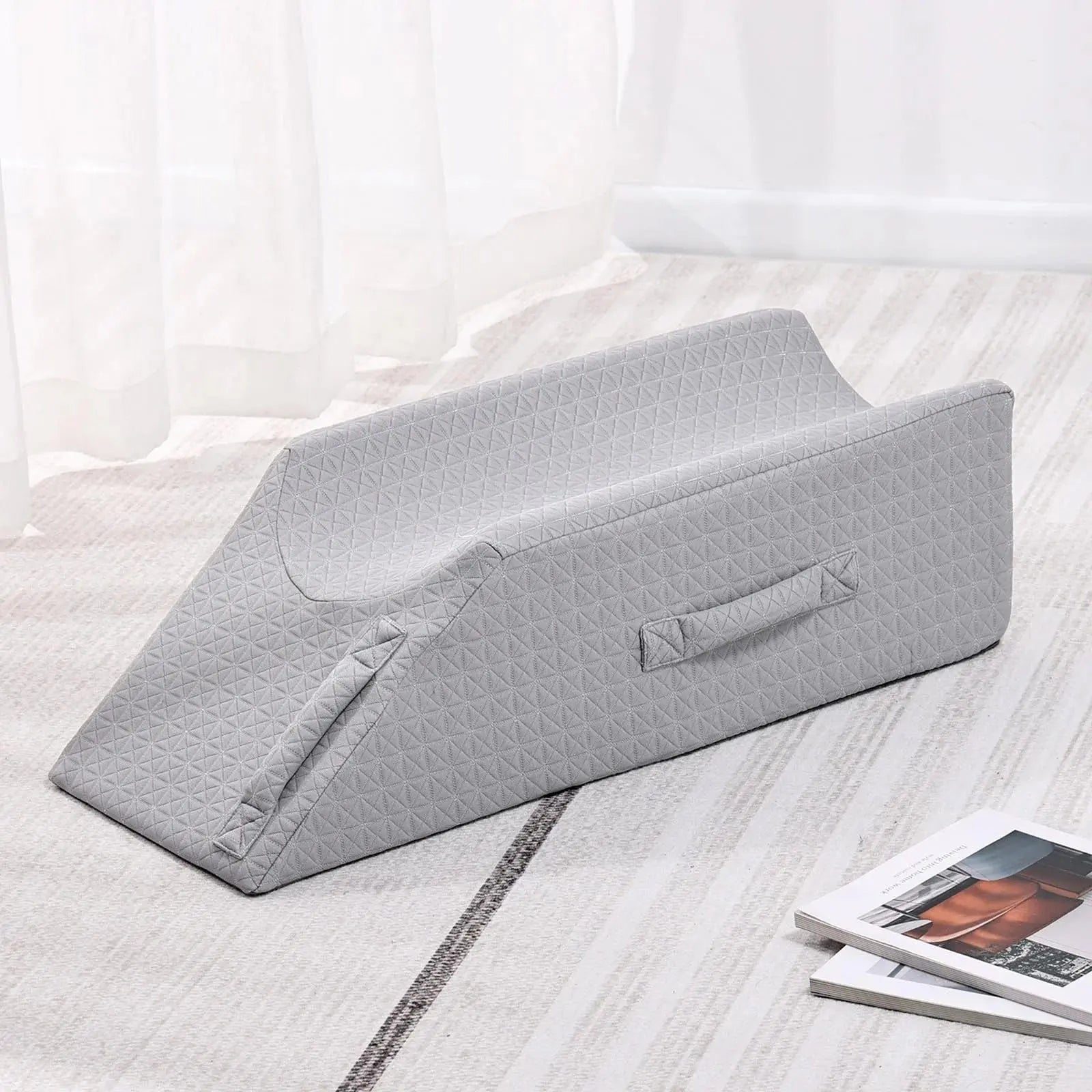 Leg Elevation Pillow - Adjustable Wedge Cushion for Comfortable Sleep and Recovery, 75x30x20cm — Lifestyle 7