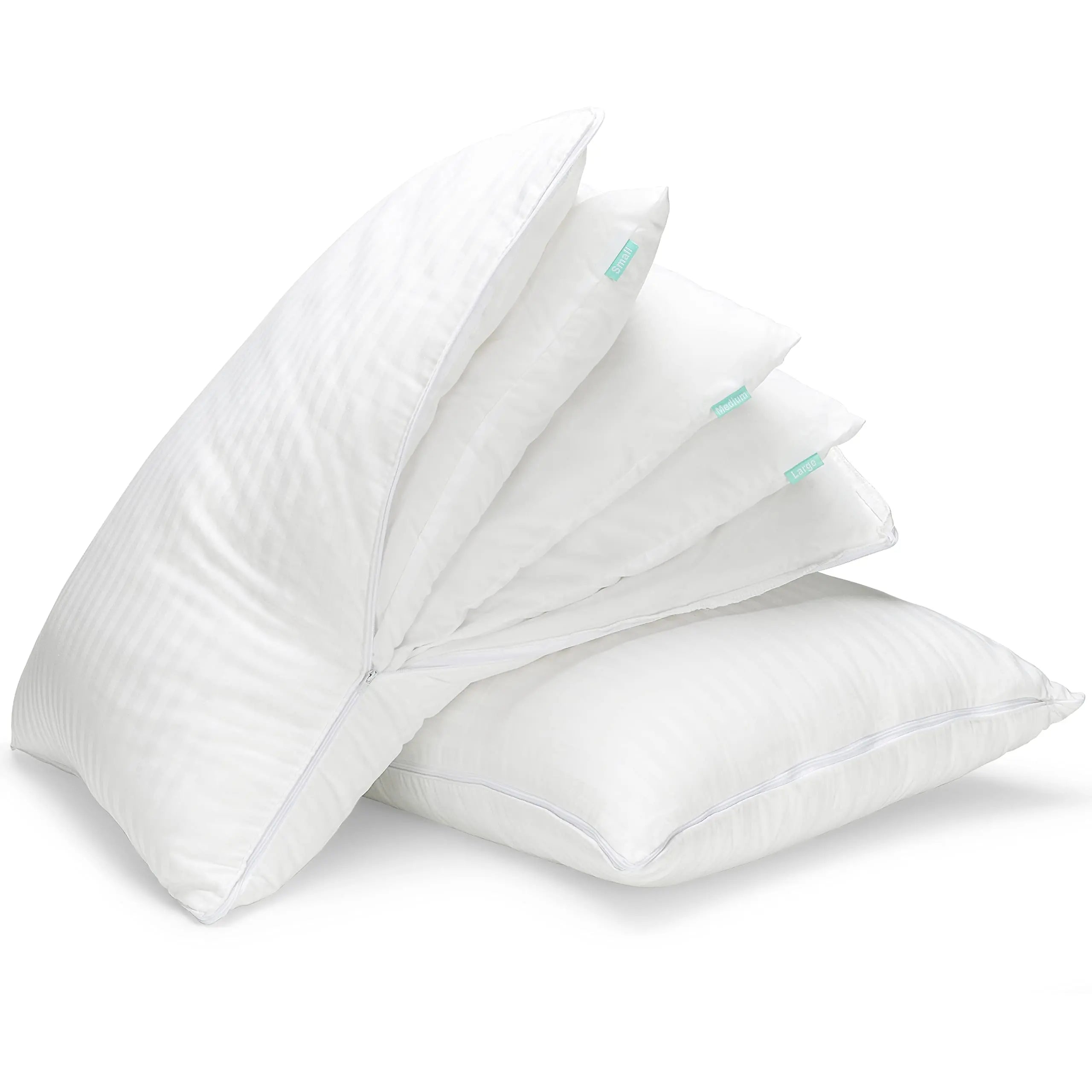 Adjustable Layered Cooling Pillow for Comfortable Sleep - White, 19x29" (50x75cm) — Lifestyle 10