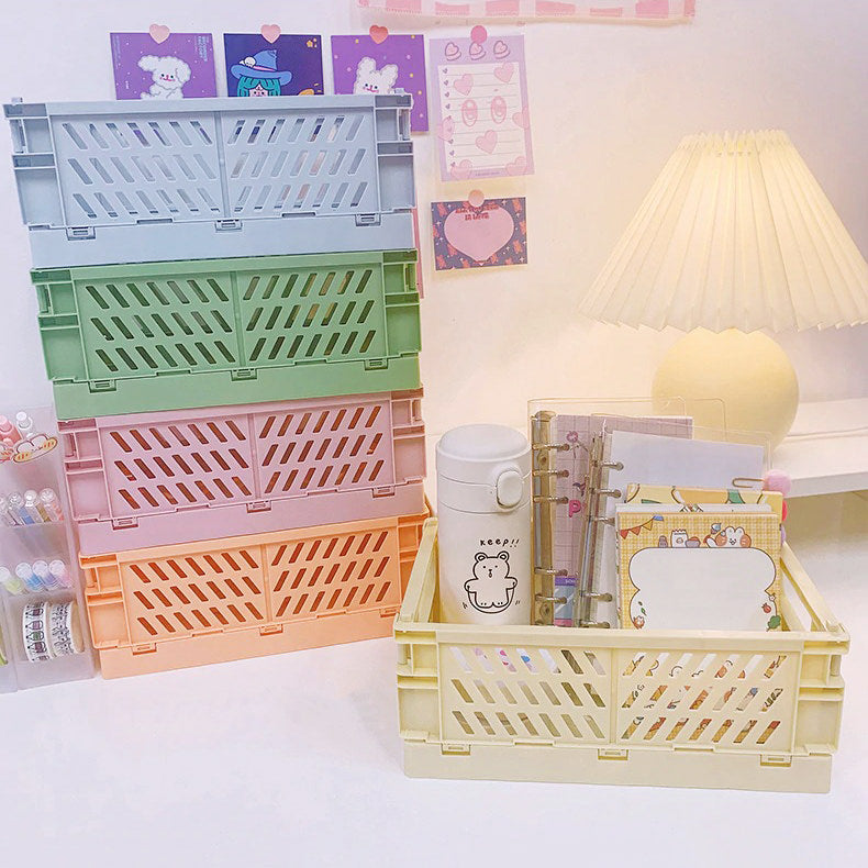 Pastel Folding Crate — Considered Home Styling — Front view