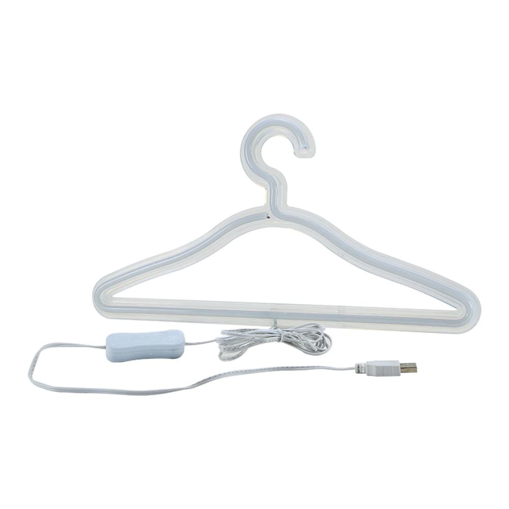 Neon Dress Hanger — Warm LED Mood Lighting for Bedside — Lifestyle 5