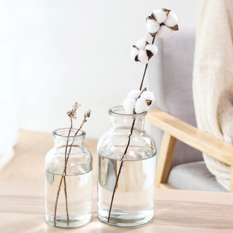 Vintage Bottle Glass Vase — Decorative Vase for Considered Styling — Lifestyle 1