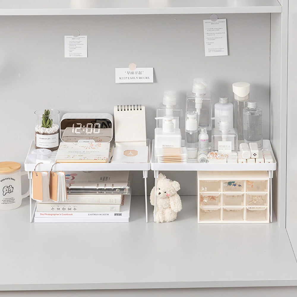 White Desktop Shelf Organizer — Considered Home Styling