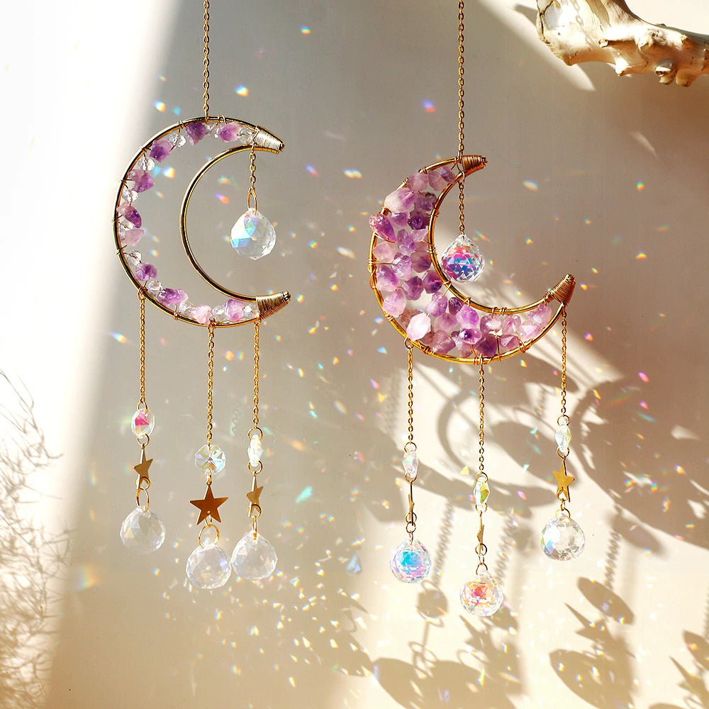 Amethyst Moon Suncatcher — Considered Home Styling — Front view