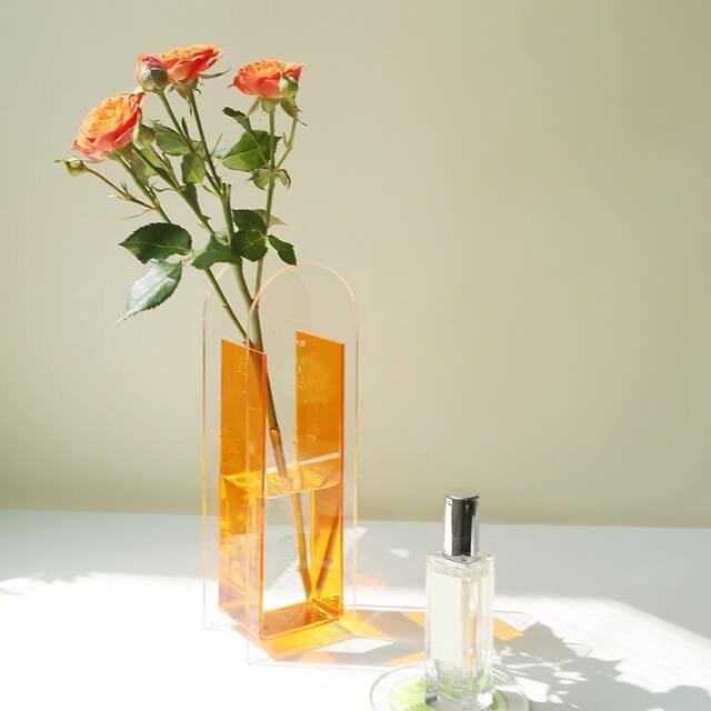 Little Arc Acrylic Vase — Decorative Vase for Considered Styling — Lifestyle 3