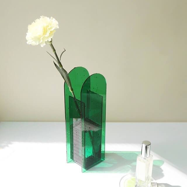 Little Arc Acrylic Vase — Decorative Vase for Considered Styling — Lifestyle 6