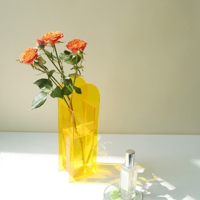 Little Arc Acrylic Vase — Decorative Vase for Considered Styling — Lifestyle 8