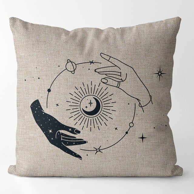 Magic Hands Cushion Covers — Soft Textured Pillow for Bedroom Layering — Lifestyle 3