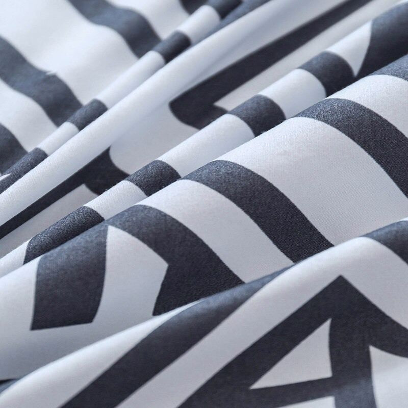 Aztec Geometric Bedding Set — Soft-Touch Cotton Duvet & Pillowcases — Lifestyle 3