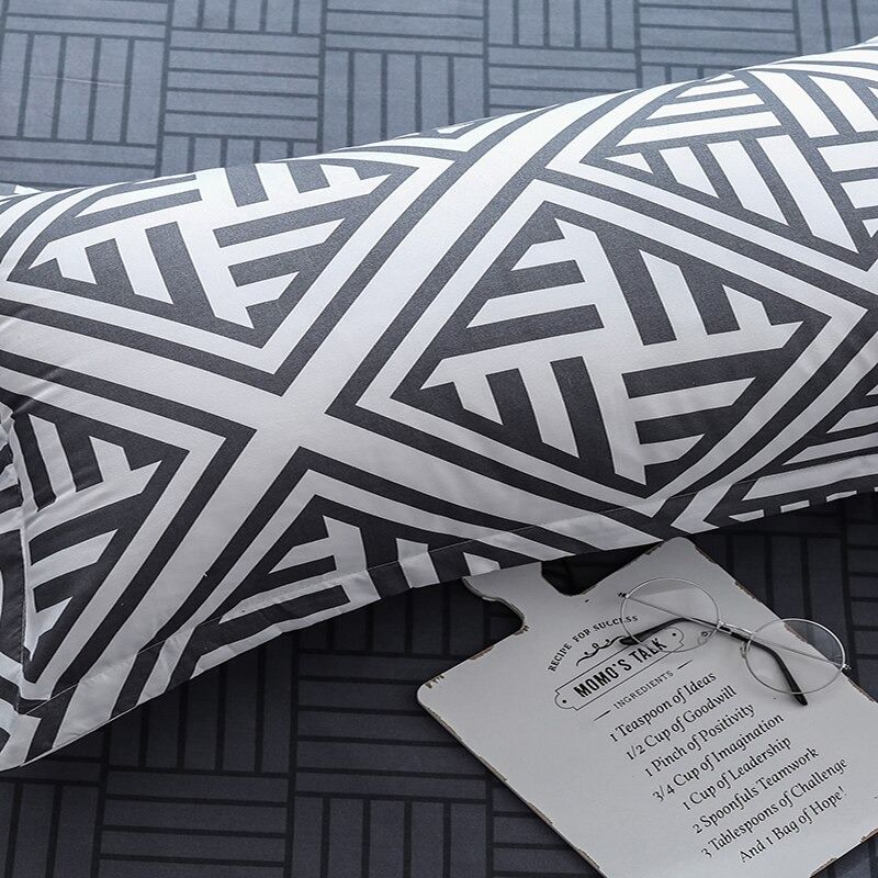 Aztec Geometric Bedding Set — Soft-Touch Cotton Duvet & Pillowcases — Lifestyle 5