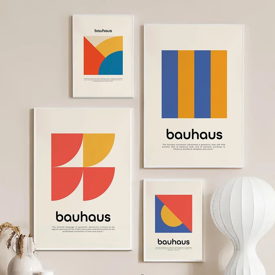 German Retro Art Gallery Wall Canvas Posters — Considered Home Styling — Lifestyle 1
