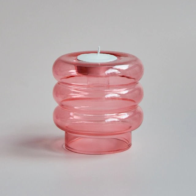 Bibendum Glass Candle Holder — Decorative Vase for Considered Styling — Lifestyle 4