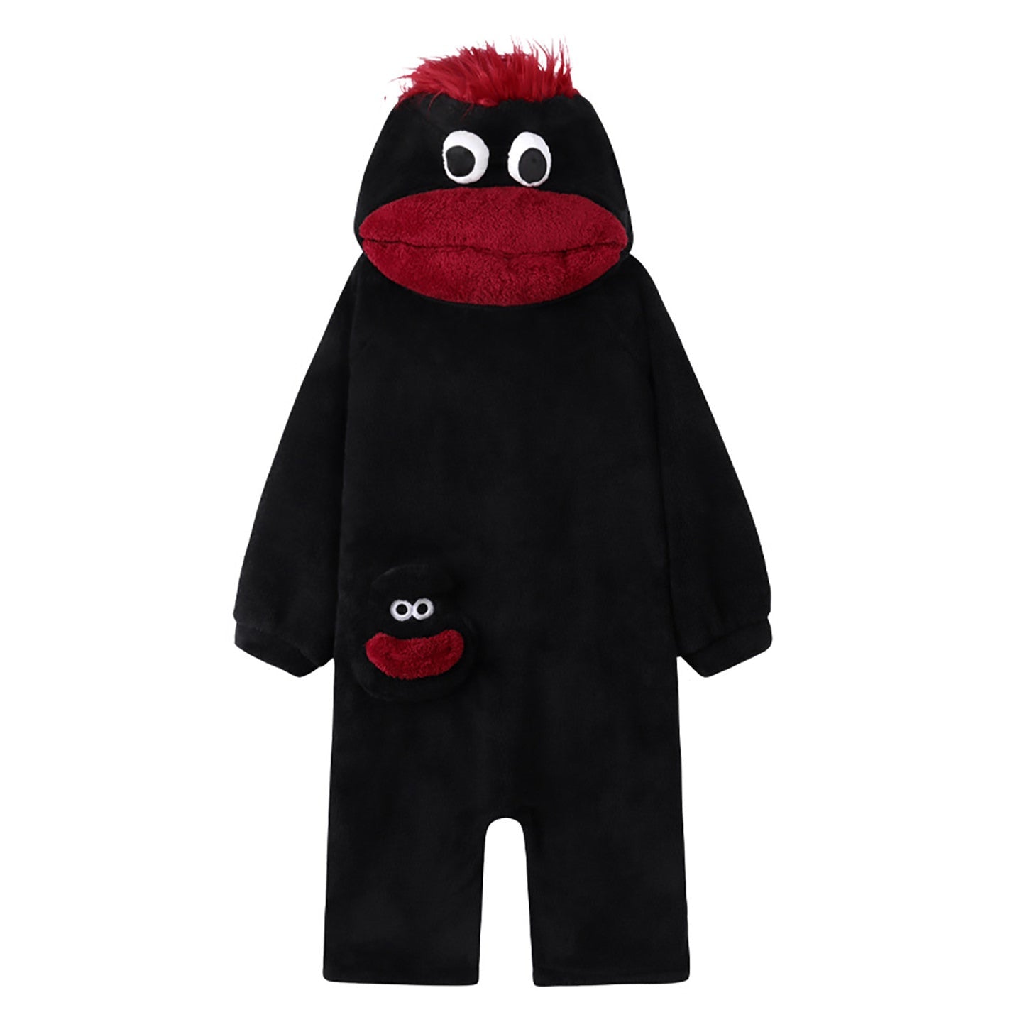 Big Mouth Monster Fleece Onesie Pajama — Soft Cotton-Blend Loungewear — Lifestyle 4