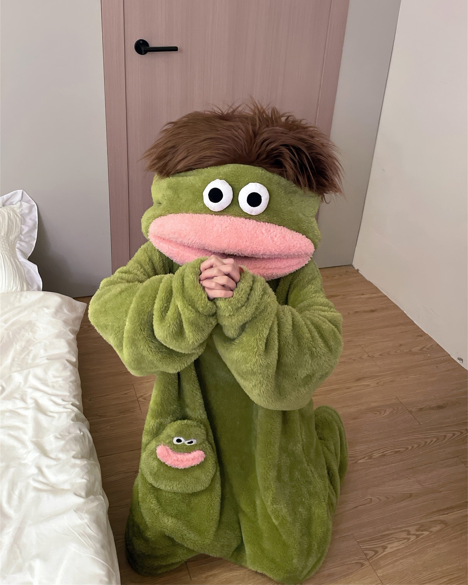 Big Mouth Monster Fleece Onesie Pajama — Soft Cotton-Blend Loungewear — Lifestyle 1