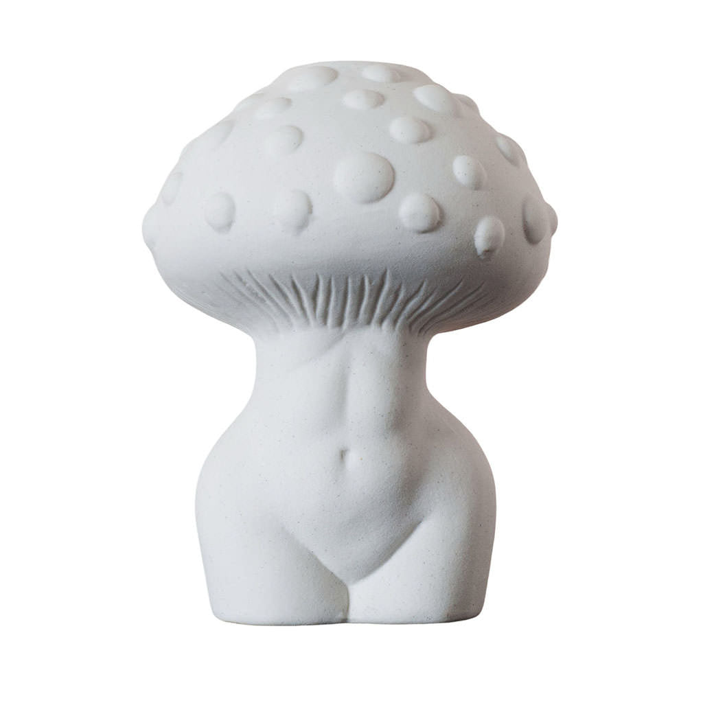 Body Mushroom White Ceramic Vase — Decorative Vase for Considered Styling — Lifestyle 4