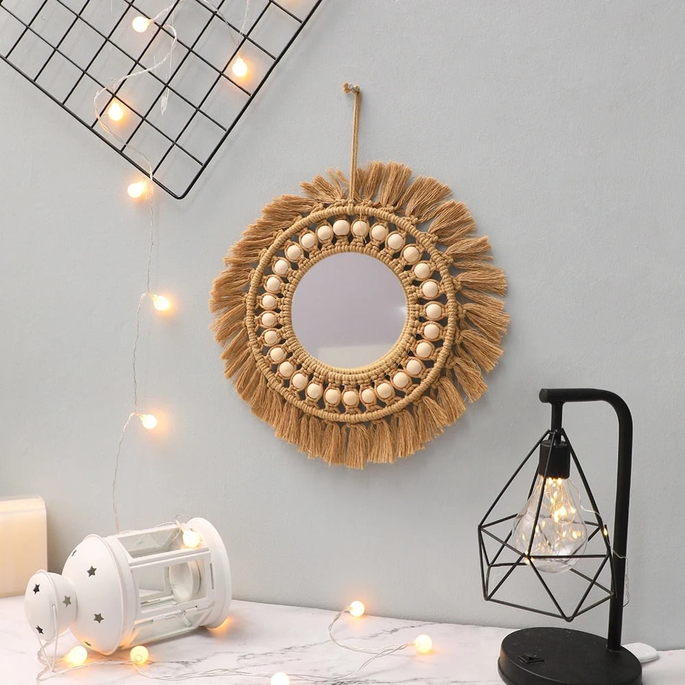 Boho Brown Macrame Mirror — Considered Home Styling — Lifestyle 3