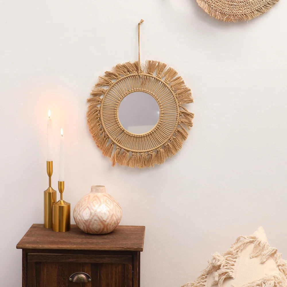 Boho Brown Macrame Mirror — Considered Home Styling — Lifestyle 4