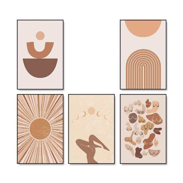 Boho Abstraction Canvas Posters — Considered Home Styling — Lifestyle 7