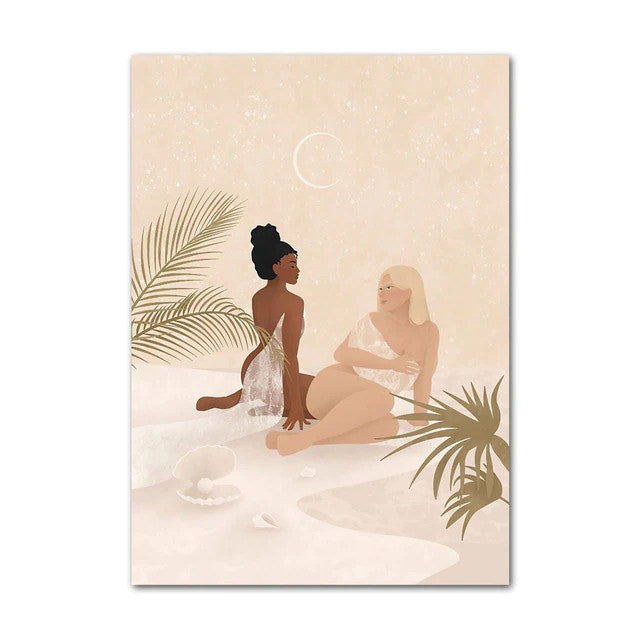 Moroccan Girl Boho Canvas Posters — Considered Home Styling
