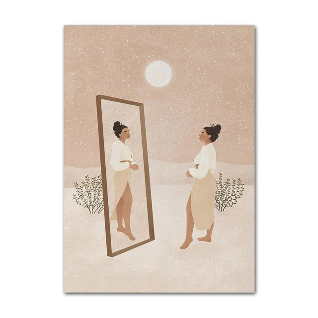 Moroccan Girl Boho Canvas Posters — Considered Home Styling