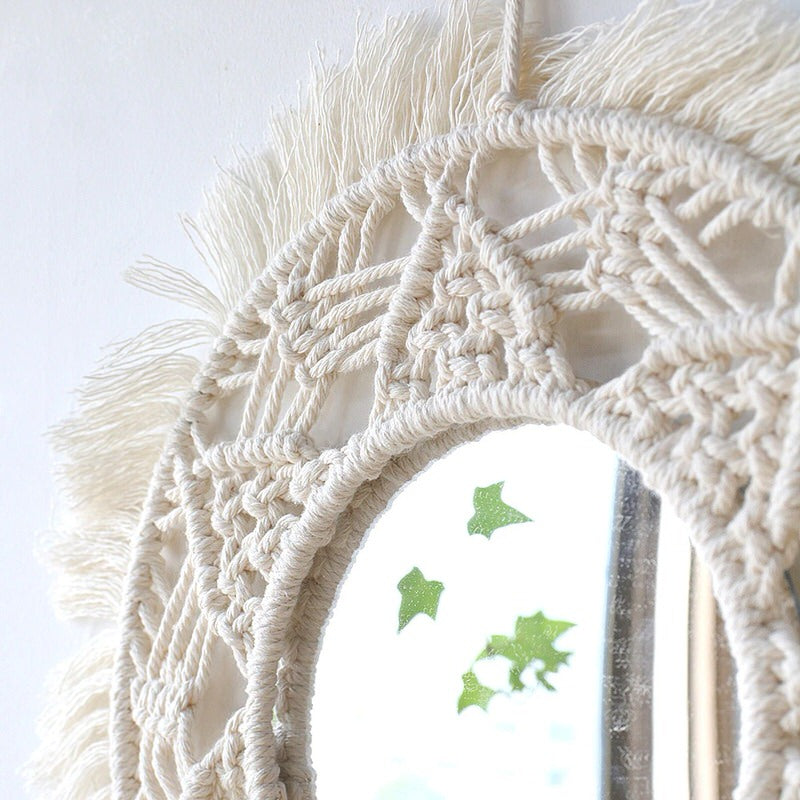Macrame Wall Hanging Round Mirror — Considered Home Styling — Lifestyle 7
