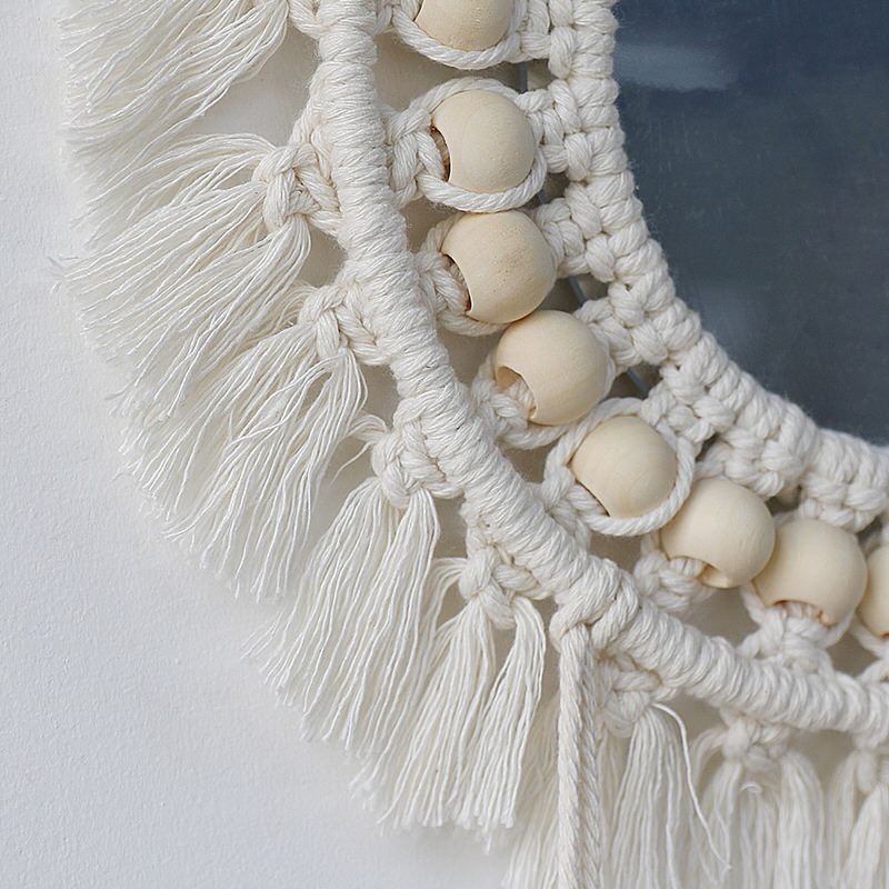 Macrame Wall Hanging Round Mirror — Considered Home Styling — Lifestyle 5