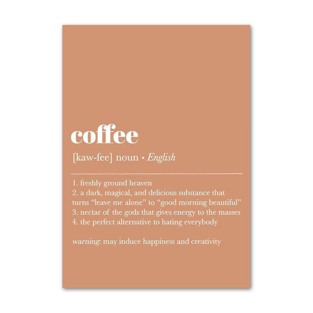 Bread and Coffee Canvas Posters — Considered Home Styling