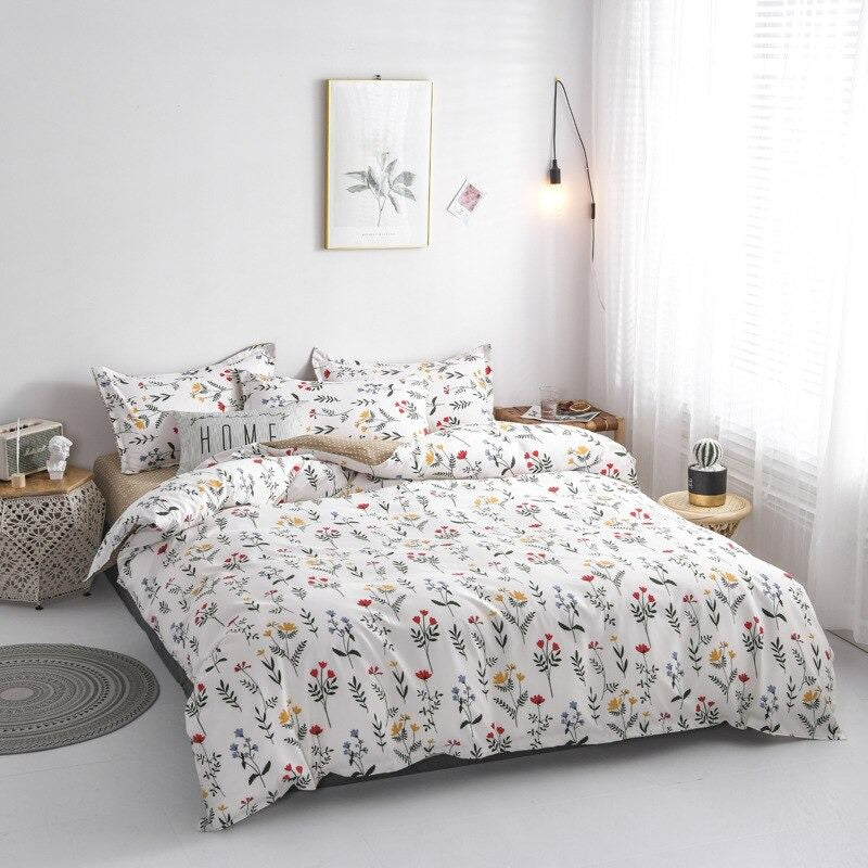 Fresh Floral Bedding Set — Soft-Touch Cotton Duvet & Pillowcases — Lifestyle 2
