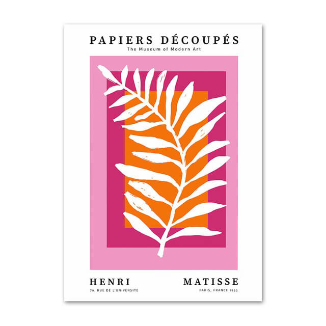 Bright Pink Art Collage Canvas Posters — Considered Home Styling — Lifestyle 2