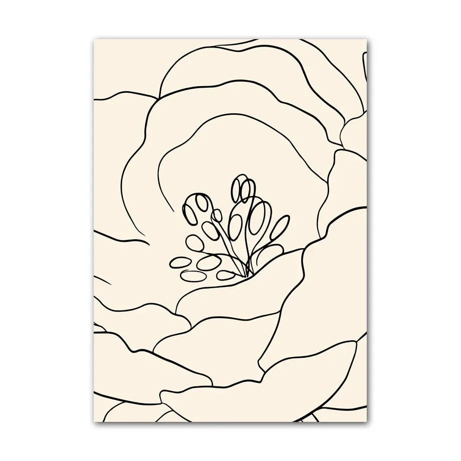 Minimalist Pale Brown Canvas Posters — Considered Home Styling — Lifestyle 2