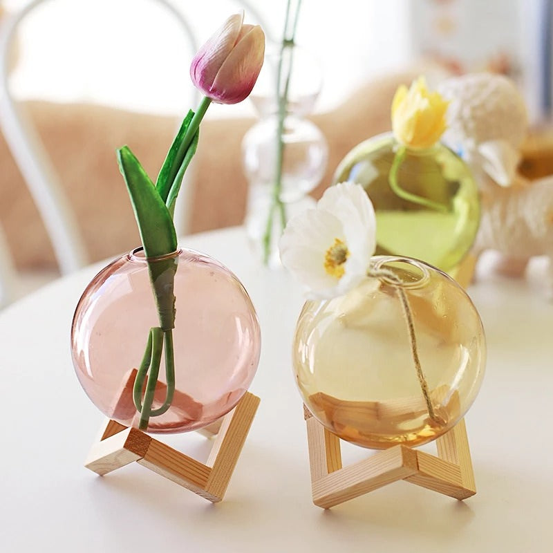 Mini Glass Bubble Vase — Decorative Vase for Considered Styling — Lifestyle 1