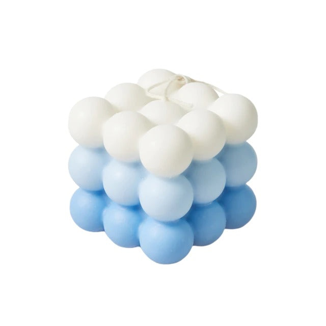 Pastel Gradient Bubble Cube Candle — Considered Home Styling — Lifestyle 2