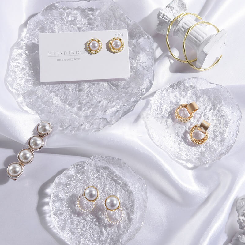 Bubbled Glass Jewelry Tray — Considered Home Styling — Lifestyle 3